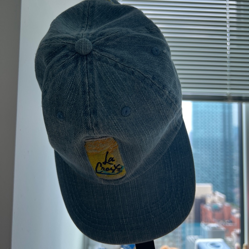 limited edition rare lacroix beverage denim hat